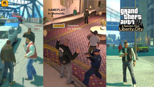 GTA IV & EFLC GAMEPLAY In moments -  Busted Compilation 1 & 2 [HD]