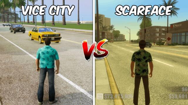 GTA Vice City VS Scarface The World Is Yours | Details and Physics Comparison