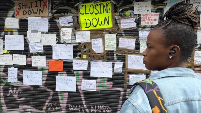 Peckham Hair and Cosmetics London: Man interviewed under caution following large protest outside shop