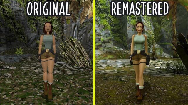 Tomb Raider I-III Remastered vs Original Early Graphics Comparison