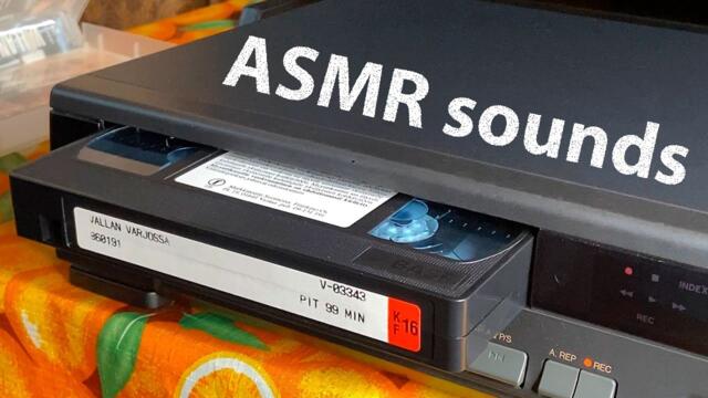 Insert VHS tapes into a VCR - ASMR tactile sensations | VCR VHS Montage