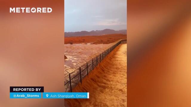 Terrible floods in Ash Sharqiyah, Oman.
