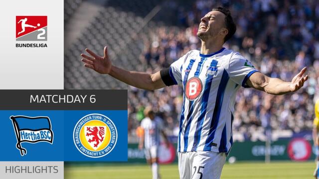 Tabakovic Show | Hertha BSC - Eintracht Braunschweig 3-0 | All Goals | MD 6 – Bundesliga 2 - 2023/24