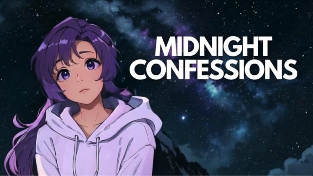 Midnight Confessions 🌛 Dreamy Lofi ~ Jazzhop / Chill Beats