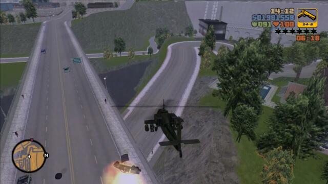 GTA III - Beating The Exchange With An Attack Chopper.
