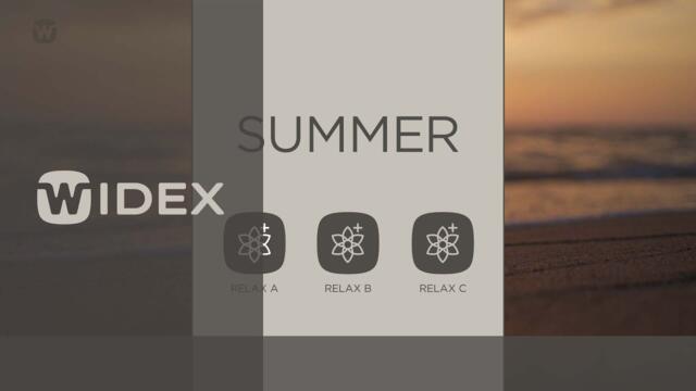 Widex SoundRelax™ Fractal Tone - Summer | Widex Moment hearing aids