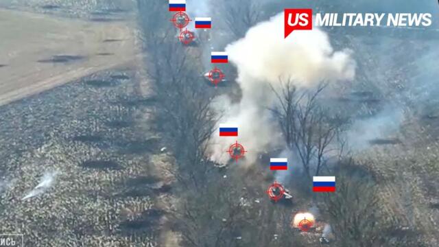 Horrifying Moments Ukrainian Forces Blow Up Russian T-90 Tanks in Ukraine