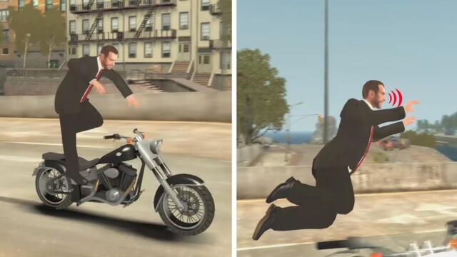 GTA IV's Motorcycle Madness: Epic Crashes Unleashed