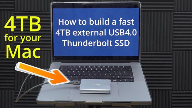 How To Build The FASTEST External Portable Thunderbolt USB4.0 SSD For Your M1 M2 Mac