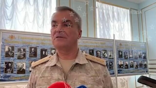 Viktor Sokolov seen for second time in newly emerged video as he claims Russia’s Black Sea Fleet ‘performing successfully’