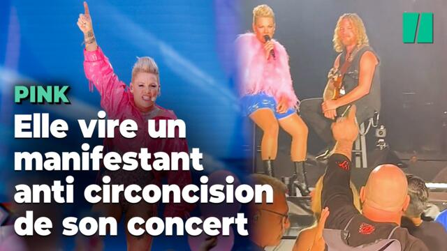 Pink a viré un manifestant anti circoncision en plein concert lors de sa tournée « Summer Carnival »