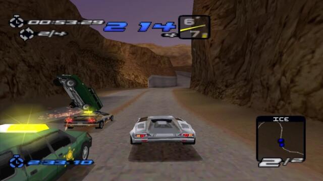 Need for Speed 3: Hot Pursuit (PS1)- Hard police chase