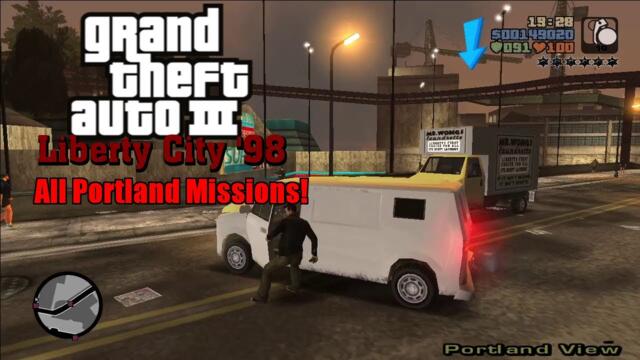 GTA 3: Liberty City 98 + Other Mods | All Portland Missions!