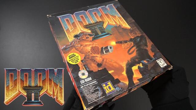 DOOM II: Hell on Earth Game Unboxing (DOOM 2) PC FPS Gameplay Released 1994