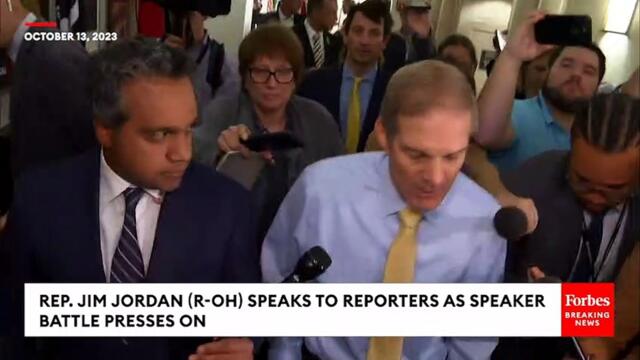 BREAKING NEWS: Jim Jordan Asked If He'll Step Aside In Speaker Battle If He Doesn't Get 217 Votes