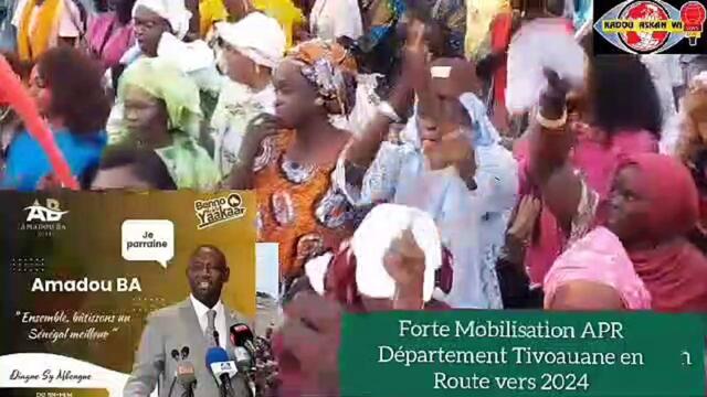 ASSEMBLÉE GÉNÉRALE APR TIVOAUANE : La Grande Mobilisation Avec Mamadou Diagne Sy Mbengue le Coordonteur Départemental
