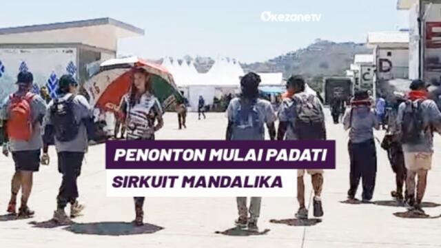 Jelang Balapan Puncak MotoGP Indonesia 2023, Penonton Mulai Padati Area Sirkuit Mandalika