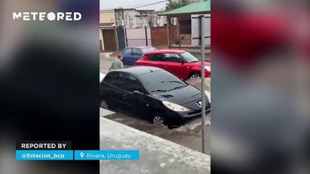 Major flooding in Rivera, Uruguay