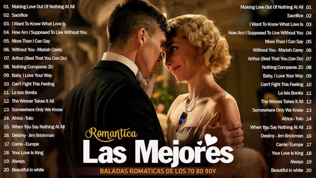 Las Mejores Canciones De Los 70 y 80 y 90 - Balada Romantica En Ingles De Los 80 y 90