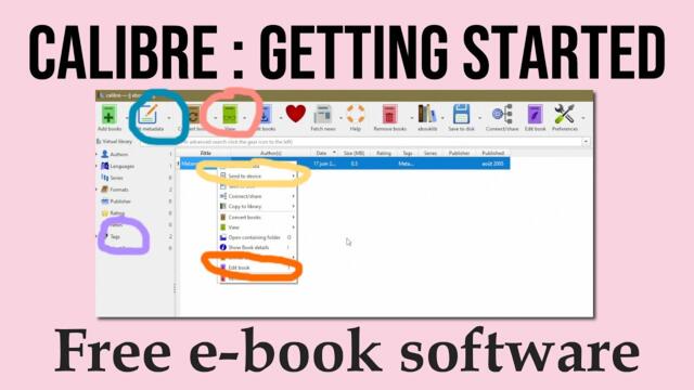 CALIBRE :  how to use the free ebook software [Getting Started]