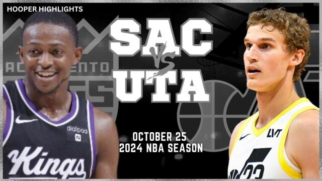 Sacramento Kings vs Utah Jazz Full Game Highlights | Oct 25 | 2024 NBA Season