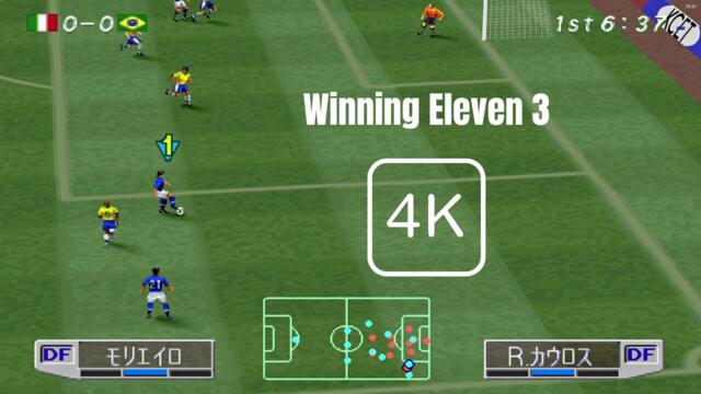 Winning Eleven 3 Final Version Gameplay PS1 4K 60fps