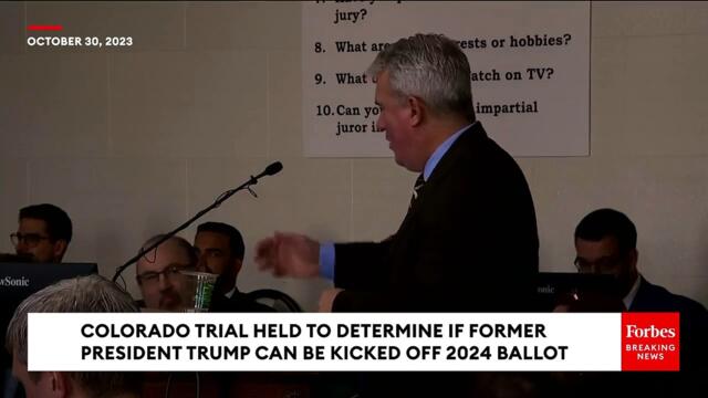 Trump's Lawyer Blasts Colorado Case To Remove Him From Ballot, Slams 'Poisonous' Jan. 6 Report