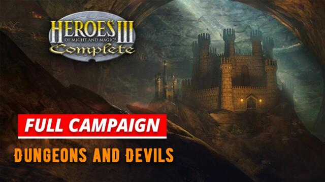 Heroes 3 HD Mod - Dungeons and Devils FULL Campaign Walkthrough No Commentary Gameplay