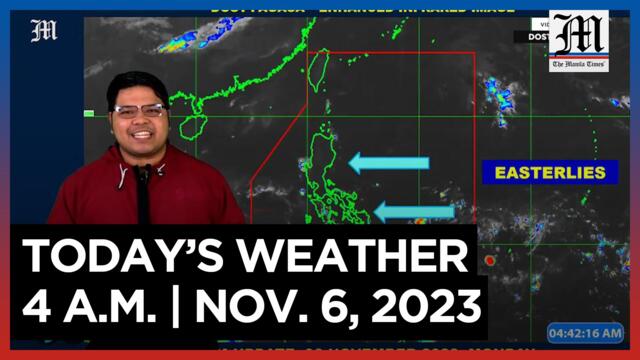 Today's Weather, 4 A.M. | Nov. 6, 2023
