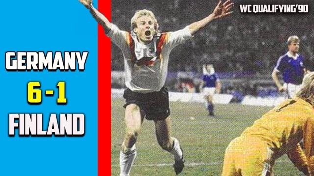 Germany vs Finland 6 - 1 1990 FIFA World Cup qualification ( UEFA )