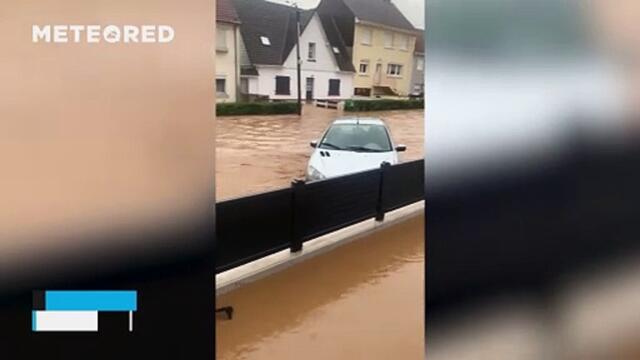 Very serious floods in Pas-de-Calais, France.