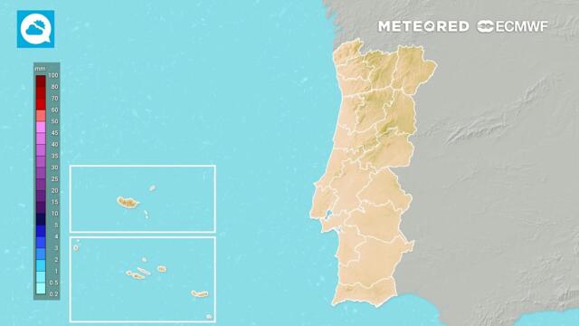 Prevê-se mais chuva em Portugal continental nos próximos dias, mas não de forma generalizada