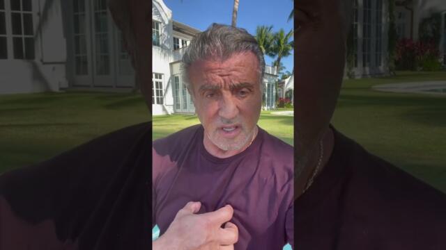 Силвестър Сталоун от вкъщи - Sly Stallone- Courage, get rid of your problems