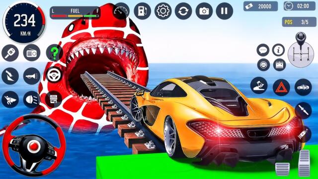 Mega Ramp Car Stunt Master Simulator - GT Impossible Sport Car Racing - Android GamePlay