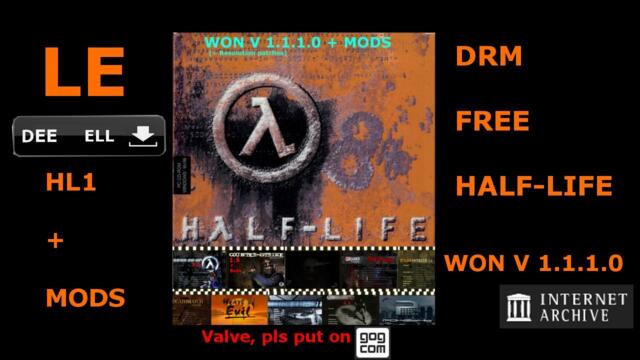 Half-Life WON v1.1.1.0 + HL1 Mods Collection