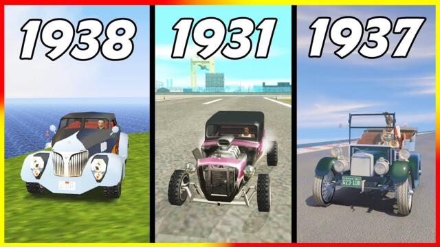 What is the "OLDEST" car in each GTA game? | GTA Evolution (2001-2021)