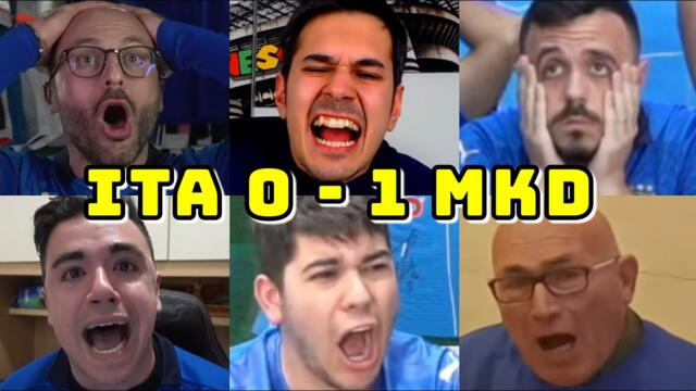 BEST COMPILATION | ITALIA VS MACEDONIA DEL NORD 0-1 | LIVE REACTIONS | QATAR 2022 | FANS CHANNEL