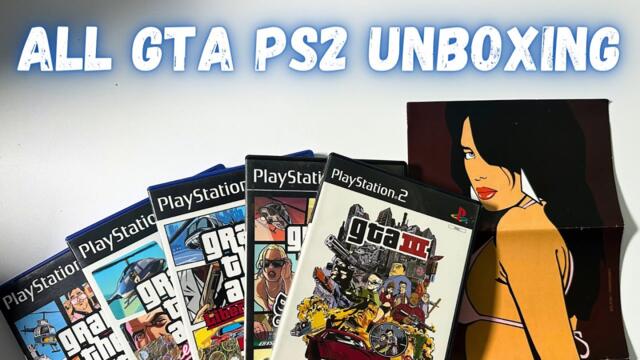 All GTA PS2 | Unboxing And CRT Gameplay