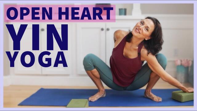 1 hour YIN YOGA Myofascial Release FLOW FULL BODY ♥️ heart meridian yin yoga with vagal nerve yoga