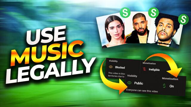 How to USE COPYRIGHTED MUSIC in your Montages & Edits LEGALLY on YouTube 2023!