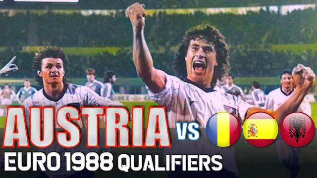 AUSTRIA Euro 1988 Qualification All Matches Highlights | Road to West Germany