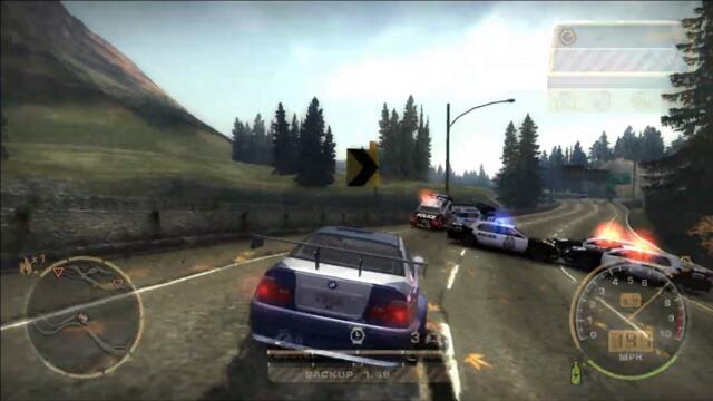 Need for Speed Most Wanted (2005) Heat 1-10 Police Chase HD (HARD MODE)