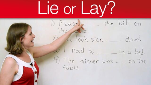 Grammar Mistakes - LIE or LAY?