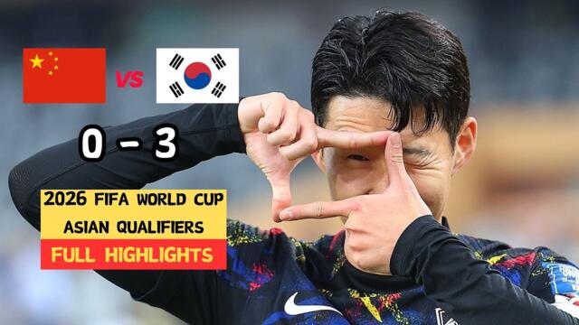 CHINA VS KOREA ｜ 2026 FIFA World Cup  Asian Qualifiers | Full Game Highlights | Nov 21,2023