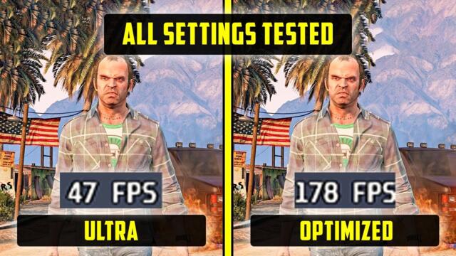 GTA 5 - Increase FPS by 278% | Performance Optimization Guide + Optimized Settings