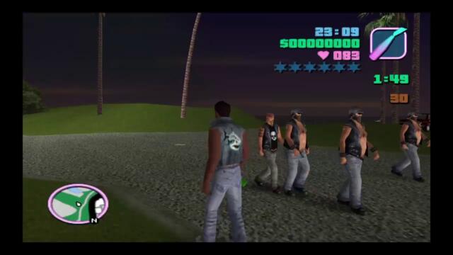 Gta Vice City - Gang war on beach