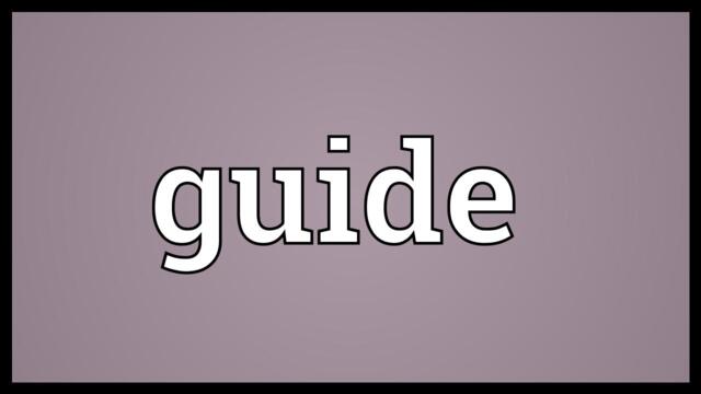 Guide Meaning