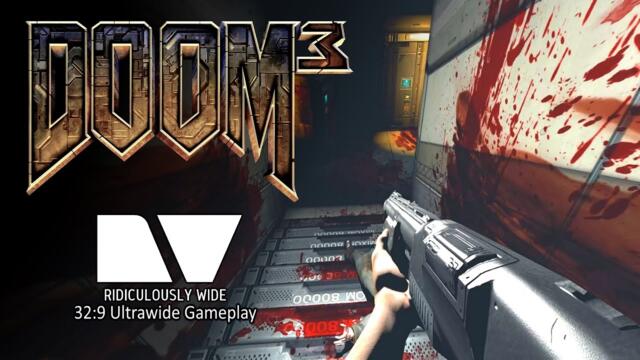 Doom 3 (Classic, 2004) Alpha 2002 Weapons + HiDef Mod & Fake HDR  || 32:9 Gameplay