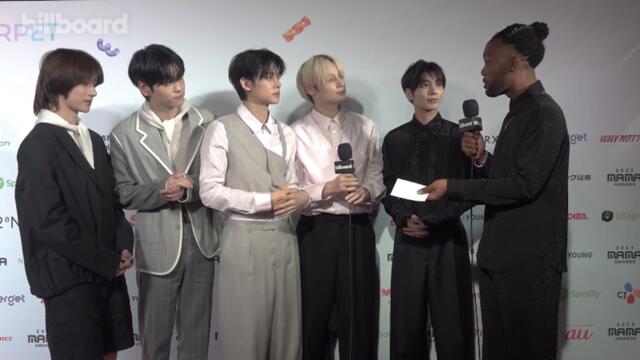 TOMORROW X TOGETHER on Their World Tour, Meeting Their MOAs, Adulting & More | 2023 MAMA Awards