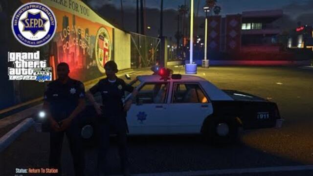 GTA V - LSPDFR | Ep.11 | 1980s/1990's SFPD Night Patrol - Pursuits & Stolen Item - 4K